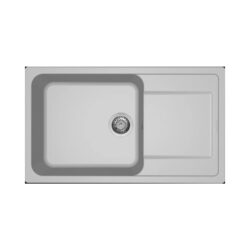 Νεροχύτης κουζίνας LIFE 410 Aluminium 79 ELLECI 86x50cm