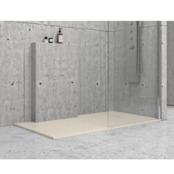 Ντουζιέρα τετράγωνη υψηλής αντοχής PIETRA Cream KARAG 80x80x2