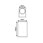 GU10 WALL LUMINAIRE PLASTIC 230V AC WHITE IP65 MAX.2X3W LED - Image 4