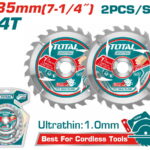 TOTAL ΕΠΑΓΓ ΣΕΤ ΔΙΣΚΟΙ ΚΟΠΗΣ ΞΥΛΟΥ Φ185Χ20mm 24Τ 2TEM ΓΙΑ TS11418526/TS1161856/TSLI1851 (TAC2331853)