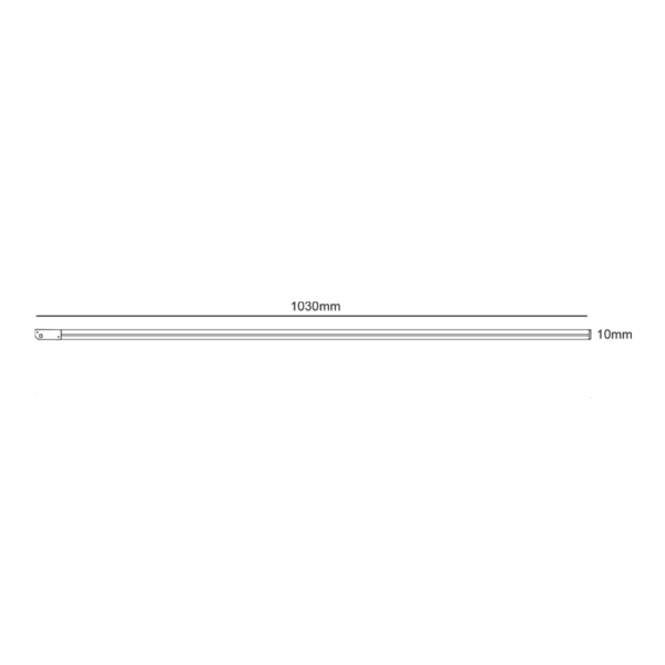 ΜΙΝΙ ΝΕΟΝ ΜΑΓΝΗΤΙΚΟ ΦΩΤΙΣΤΙΚΟ 24V DC 12W 4000K 400LM 110° RA90 5YRS L1030ΜΜ - Image 2
