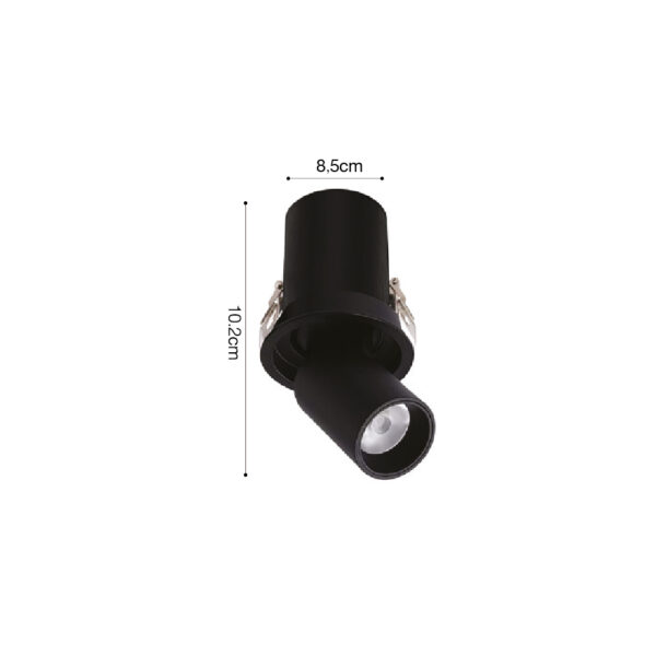 Inlight Downlight σποτ 10W 3CCT σε λευκή και μαύρη απόχρωση (X00180WB) - Image 3