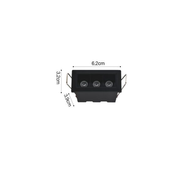 Inlight Downlight σποτ 3*3W 3CCT σε λευκή απόχρωση (X00190W) - Image 2
