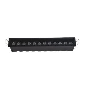 Inlight Downlight σποτ 12*3W 3CCT σε μα΄΄΄΄ύρη απόχρωση (X00210B)