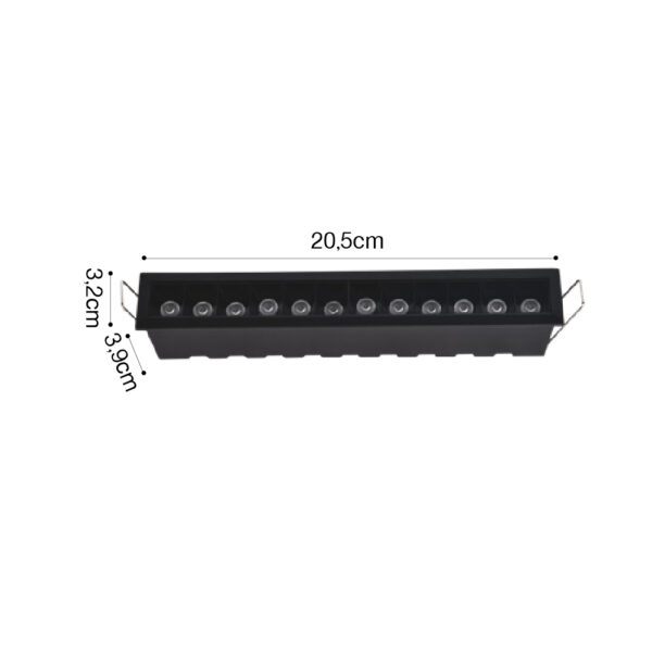 Inlight Downlight σποτ 12*3W 3CCT σε λευκή απόχρωση (X00210W) - Image 2