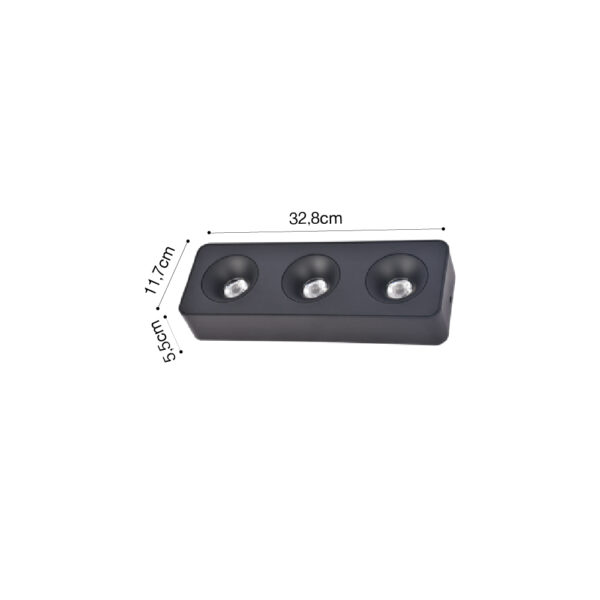 Inlight Downlight Mounted σποτ 3*8W 3CCT σε λευκή απόχρωση (X00280W) - Image 4