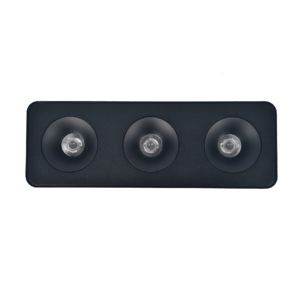 Inlight Downlight Mounted σποτ 3*8W 3CCT σε μαύρη απόχρωση (X00280B) - Image 2