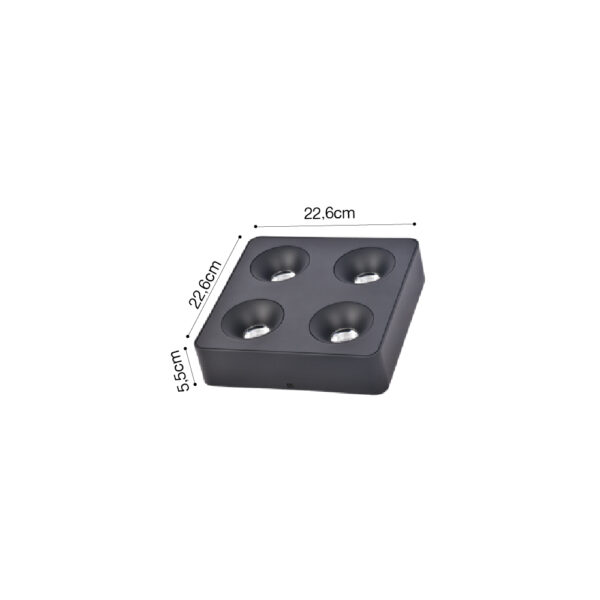 Inlight Downlight Mounted σποτ 4*8W 3CCT σε λευκή απόχρωση (X00290W) - Image 3