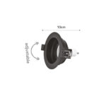 Inlight Downlight σποτ GU10 σε μαύρη απόχρωση (X00300B) - Image 2