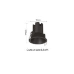 Inlight Downlight σποτ 10W 3CCT σε μαύρη απόχρωση (X00250B) - Image 4