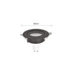 Inlight Downlight σποτ GU10 σε μαύρη απόχρωση (X00350B) - Image 3