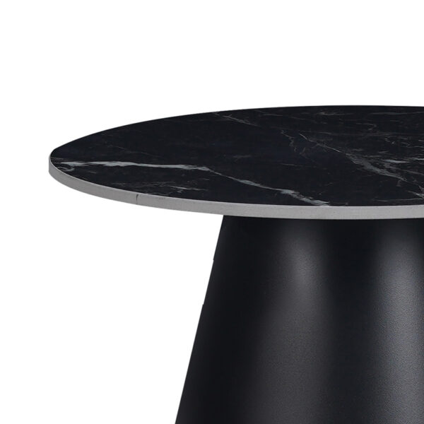Βοηθητικά τραπέζια Fabrin Inart μαύρο μαρμάρου sintered stone-μαύρο μέταλλο - Image 6