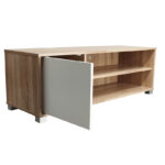 Έπιπλο τηλεόρασης Ellon pakoworld μελαμίνης sonoma-λευκό 120x40x41εκ. - Image 2