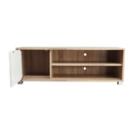 Έπιπλο τηλεόρασης Ellon pakoworld μελαμίνης sonoma-λευκό 120x40x41εκ. - Image 4
