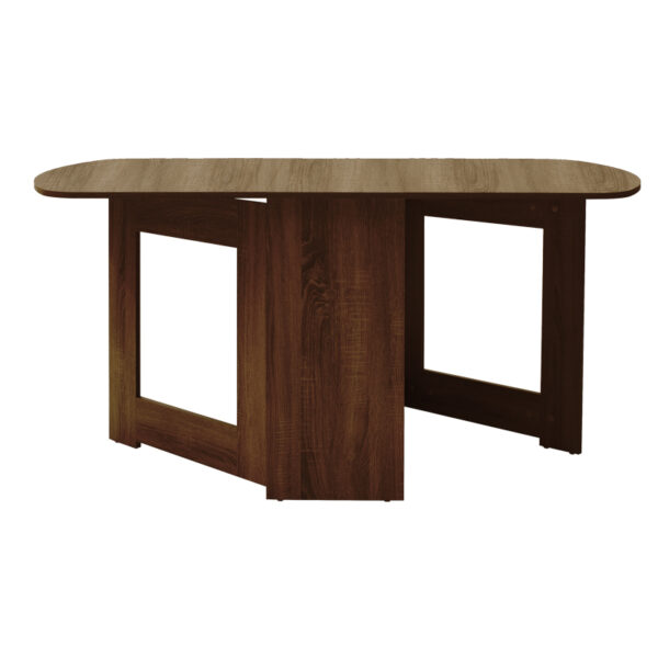 Τραπέζι Nadine pakoworld πολυμορφικό-επεκτεινόμενο wenge 160x80x76.5εκ - Image 3