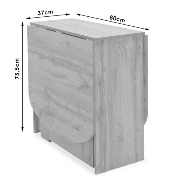 Τραπέζι Nadine pakoworld πολυμορφικό-επεκτεινόμενο wenge 160x80x76.5εκ - Image 8