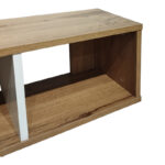 Ραφιέρα τοίχου Flevior pakoworld σε sonoma με λευκή απόχρωση 90x22x25.6εκ - Image 2