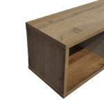 Ραφιέρα τοίχου Flevior pakoworld σε sonoma με λευκή απόχρωση 90x22x25.6εκ - Image 3