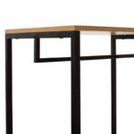 Έπιπλο εισόδου-ραφιέρα Ramon pakoworld φυσικό-μαύρο 90,5x41x167εκ - Image 4
