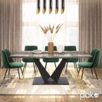 Τραπέζι Gordon pakoworld επεκτεινόμενο γκρι cement- πόδι μαύρο μέταλλο 160-200x90x75εκ - Image 3