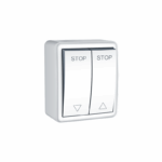 MURATA ΜΠΟΥΤΟΝ ΡΟΛΩΝ ΕΠΙΤΟΙΧΟ ΜΕ ΒΙΔΑ 1-1P 10A 250VAC IP20 ΛΕΥΚΟ