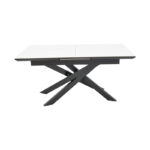Τραπέζι Rogemi pakoworld sintered stone -γκρι mdf-μαύρο μέταλλο 160-200x90x75εκ - Image 3