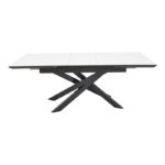 Τραπέζι Rogemi pakoworld sintered stone -γκρι mdf-μαύρο μέταλλο 160-200x90x75εκ - Image 4