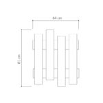 Κρεμάστρα Wave pakoworld ανθρακί μελαμίνης 64x4x81εκ - Image 4
