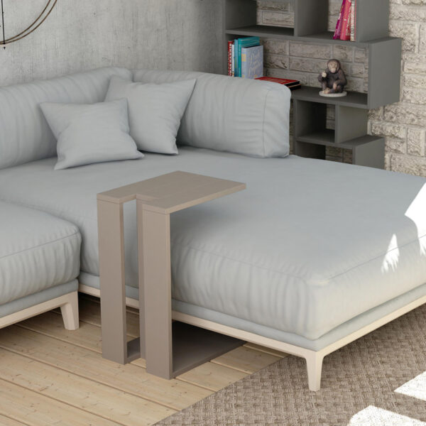 Βοηθητικό τραπέζι Muju pakoworld σε μόκα απόχρωση 40x30x57εκ - Image 2