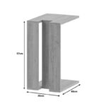 Βοηθητικό τραπέζι Muju pakoworld σε μόκα απόχρωση 40x30x57εκ - Image 4