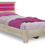 Κρεβάτι παιδικό Looney pakoworld σε χρώμα castillo-ροζ 100x200εκ