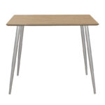 Τραπέζι Cuba pakoworld MDF sonoma-λευκό 70x70x75εκ - Image 2