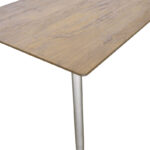 Τραπέζι Cuba pakoworld MDF sonoma-λευκό 70x70x75εκ - Image 3