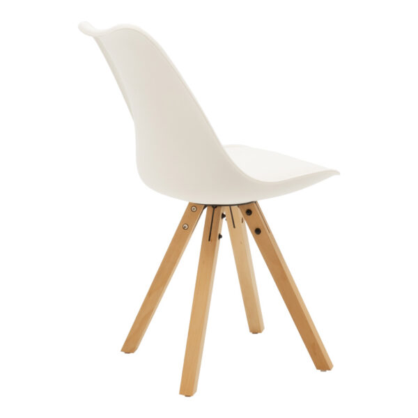 Τραπεζαρία Cuba-Caron pakoworld σετ 5τεμ sonoma-λευκό 120x80x75εκ - Image 3