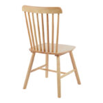 Καρέκλα Melia pakoworld rubberwood σε φυσική απόχρωση 45x51x87εκ - Image 3
