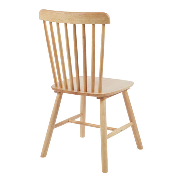Καρέκλα Melia pakoworld rubberwood σε φυσική απόχρωση 45x51x87εκ - Image 3