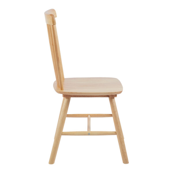 Καρέκλα Melia pakoworld rubberwood σε φυσική απόχρωση 45x51x87εκ - Image 4
