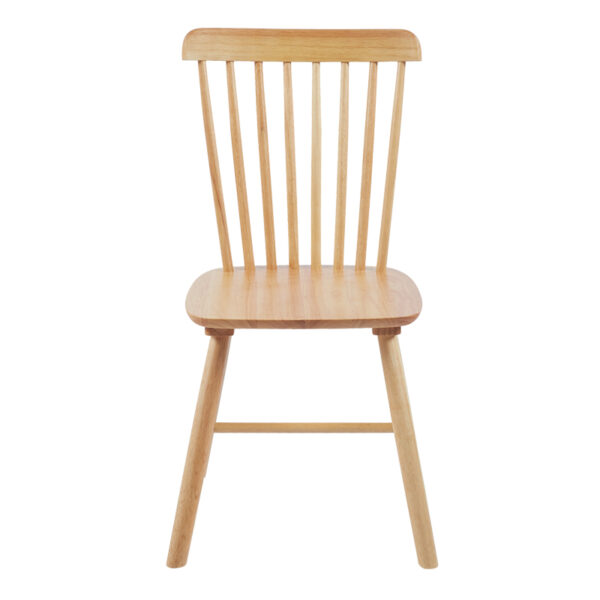 Καρέκλα Melia pakoworld rubberwood σε φυσική απόχρωση 45x51x87εκ - Image 5