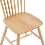 Καρέκλα Melia pakoworld rubberwood σε φυσική απόχρωση 45x51x87εκ - Image 8