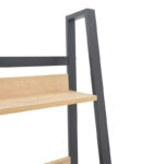 Βιβλιοθήκη Ryder pakoworld σε oak-μαύρη απόχρωση 75x36x185εκ - Image 4