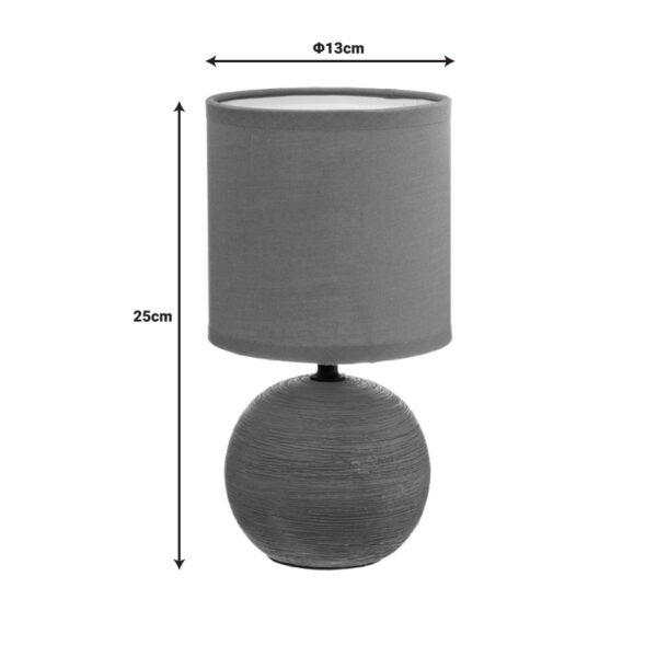 Επιτραπέζιο φωτιστικό PWL-1210 pakoworld Ε14 κεραμικό σε terracotta απόχρωση Φ13x25εκ - Image 3