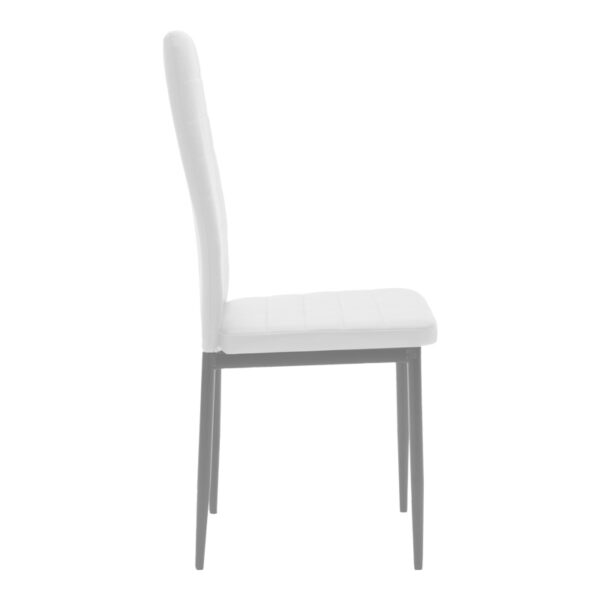 Τραπεζαρία Cuba-Parker pakoworld σετ 5τεμ sonoma-λευκό 120x80x75εκ - Image 4