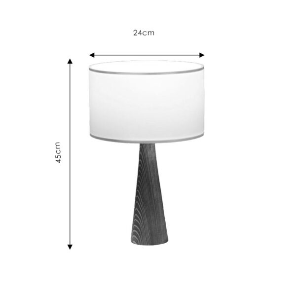 Επιτραπέζιο φωτιστικό Kalito pakoworld ivory-καφέ Φ24x45εκ - Image 3