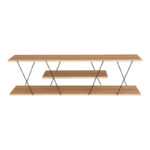 Έπιπλο τηλεόρασης Tars pakoworld sonoma-μαύρο 120x30x33εκ - Image 4