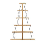 Βιβλιοθήκη mini Tars pakoworld sonoma-μαύρο 130x22x146εκ - Image 2