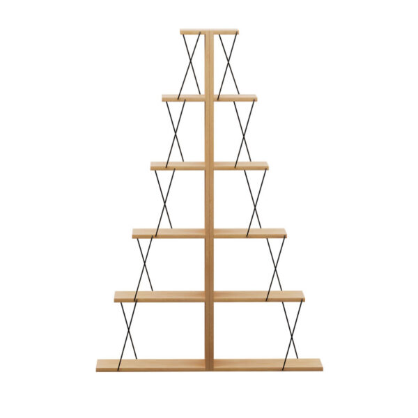 Βιβλιοθήκη mini Tars pakoworld sonoma-μαύρο 130x22x146εκ - Image 2