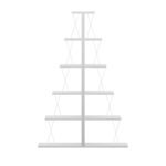 Βιβλιοθήκη mini Tars pakoworld λευκό 130x22x146εκ - Image 2