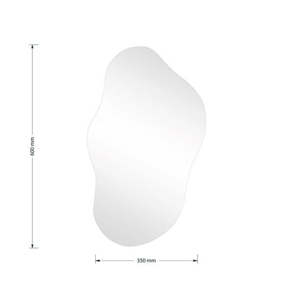 Καθρέπτης Ιrregular 2 pakoworld 35x1x60εκ - Image 3