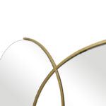 Καθρέπτης διπλός Miryata pakoworld μέταλλο σε χρυσή απόχρωση 105x3x60εκ - Image 5