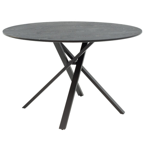 Tραπέζι Cerco pakoworld MDF μαύρο Φ120x75εκ - Image 2